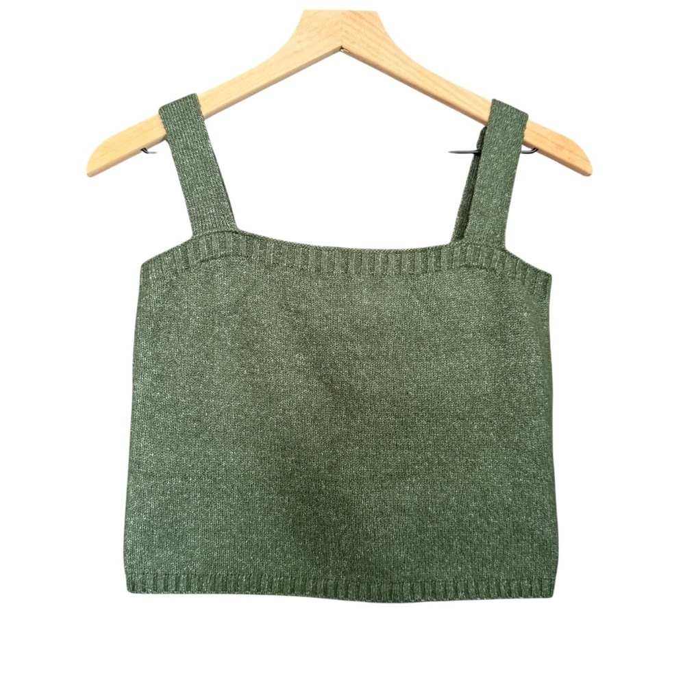 Green Knit Women's Top